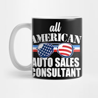 American Auto Sales Consultant Mug